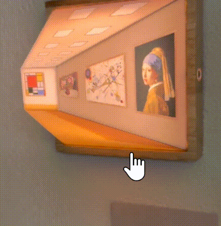 Magic Frame Transforms from 2D to 3D Light Changing Angle Frame Using the vision error technique