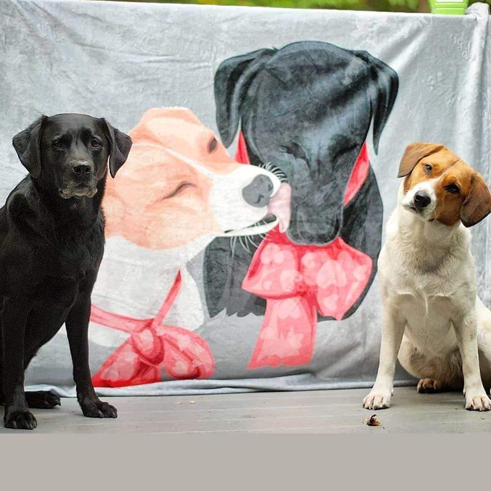 Custom Dog Blanket Personalised Pet Photo Blanket