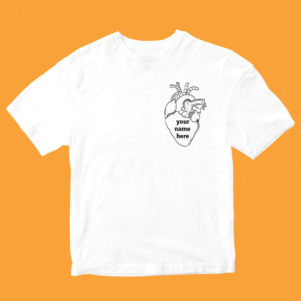 Custom Unisex T-shirt - Write Your Name On My Heart