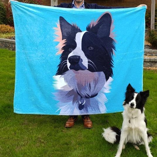 Custom Dog Blankets Personalised Pet Photo Blankets