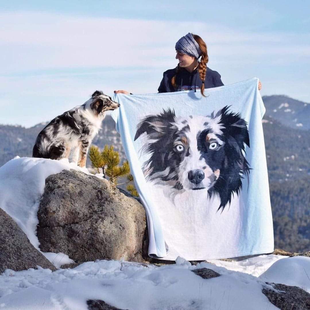 Custom Dog Blanket Pet Blanket Custom Pet Blanket