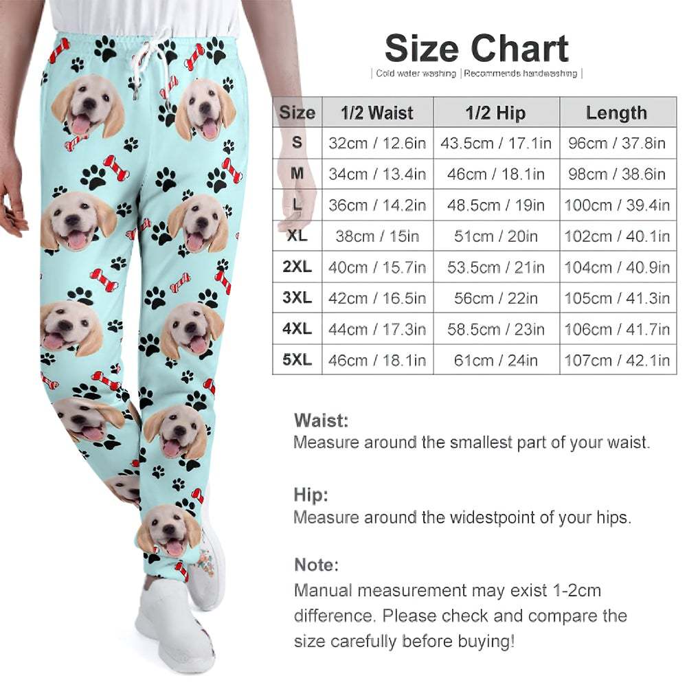 Custom Cat Face Sweatpants Unisex Joggers Gift For Pet Lovers - MyFaceUnderwearUK