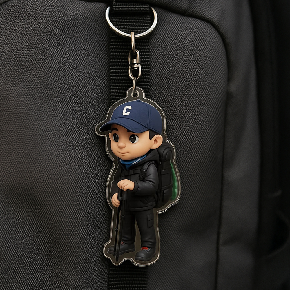 Custom Figure Keychain Personalized Acrylic Cartoon Keychain Photo Bag Charm Unique Keepsake Gift Graduation Gifts
