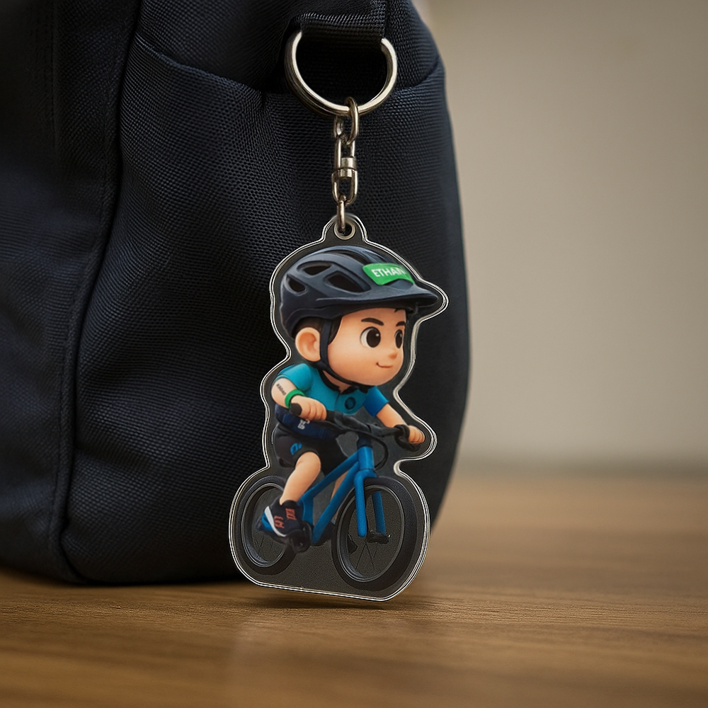 Custom Figure Keychain Personalized Acrylic Cartoon Keychain Photo Bag Charm Unique Keepsake Gift Graduation Gifts