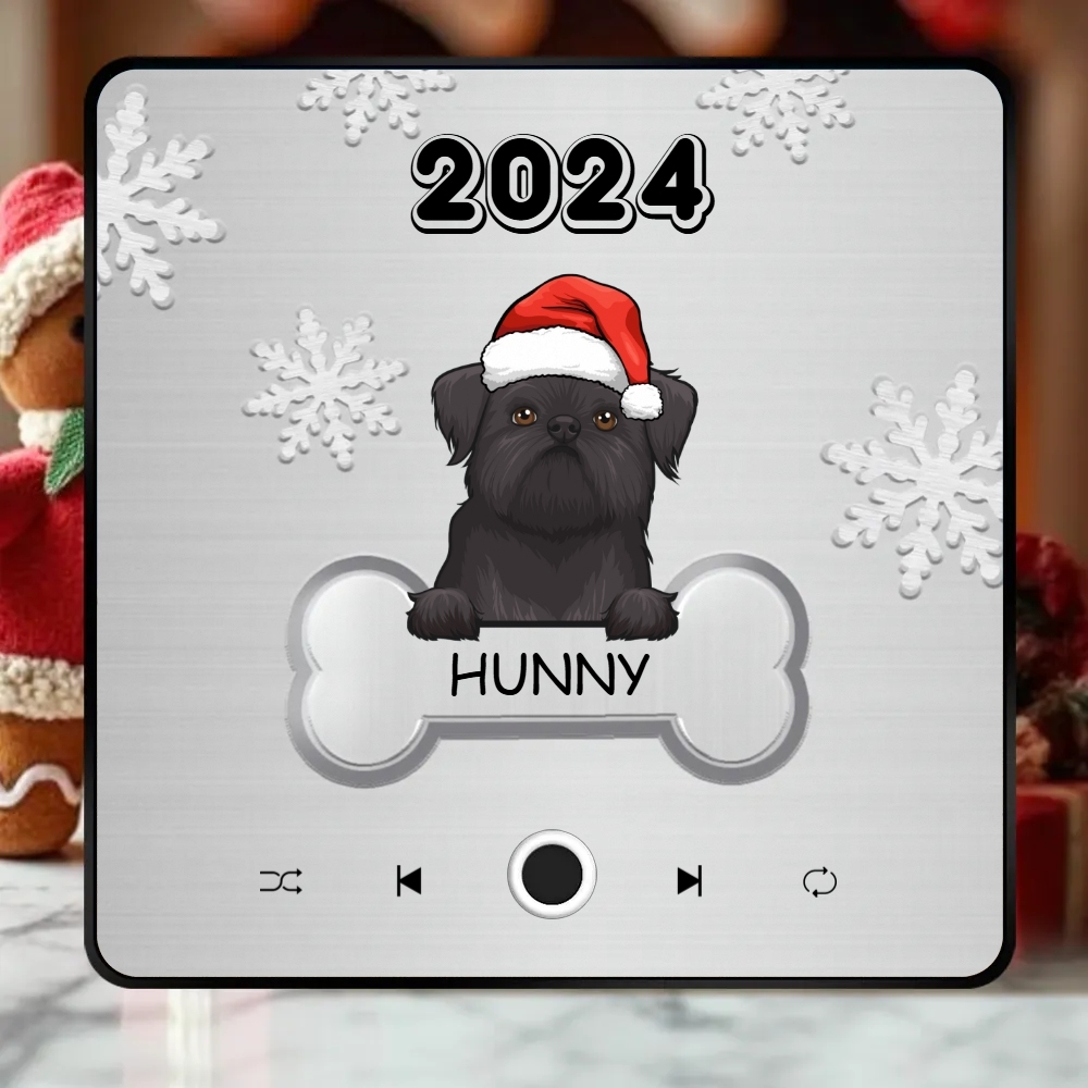Personalized Music Fridge Magnet Custom Pet Dog Merry Christmas Custom Music Magnets Can Play Songs Christmas Gift Pet Lovers Gifts - MyPhotoBoxer