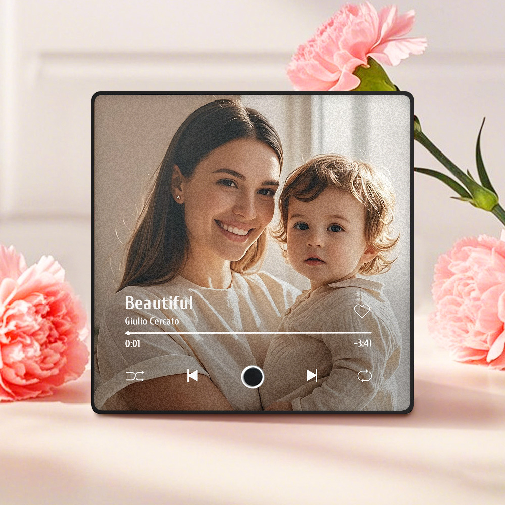 Mother's Day Gifts Personalized Photo Album Fridge Magnet Music Wall Photo Sticker Music Movement That Can Be Played Without Cell Phone Music Fridge Magnet Pro Can Play Songs - MyPhotoBoxer