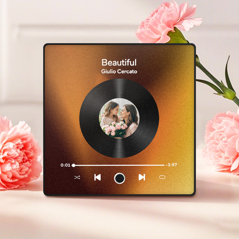 Mother's Day Gifts Personalized Photo Album Fridge Magnet Music Wall Photo Sticker Music Movement That Can Be Played Without Cell Phone Music Fridge Magnet Pro Can Play Songs - MyPhotoBoxer