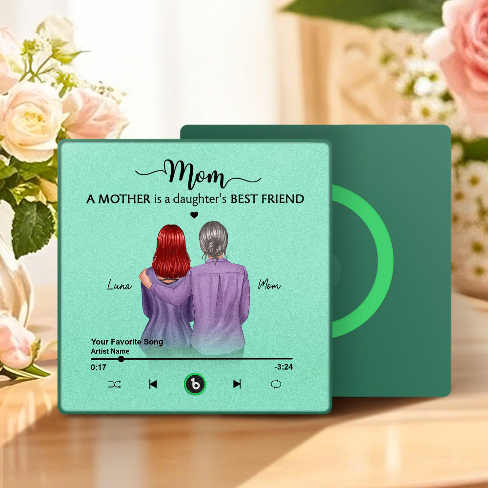 Custom Music Fridge Magnets Mother's Day Music Wall Photo Sticker That Plays Music Without Cell Phone Multiple Styles - MyPhotoBoxer