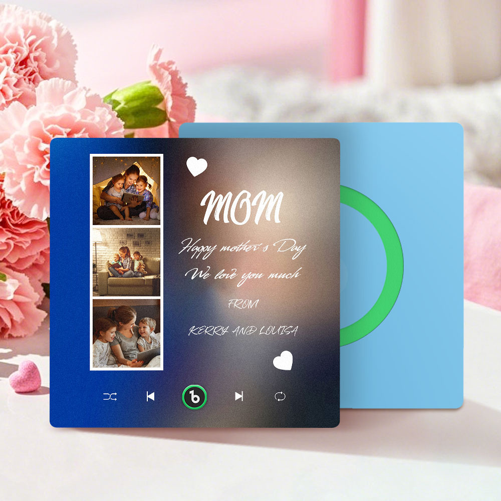 Custom Music Fridge Magnets Personalized Magnets That Plays Music Mother's Day Gifts - MyPhotoBoxer