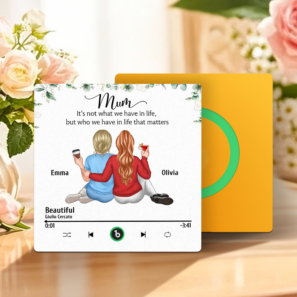 Custom Music Fridge Magnets Wall Photo Sticker That Plays Music Without Cell Phone Multiple Styles for Mother's Day Gifts - MyPhotoBoxer