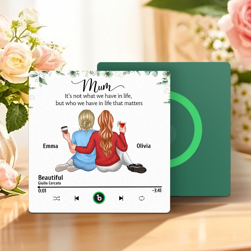 Custom Music Fridge Magnets Wall Photo Sticker That Plays Music Without Cell Phone Multiple Styles for Mother's Day Gifts - MyPhotoBoxer