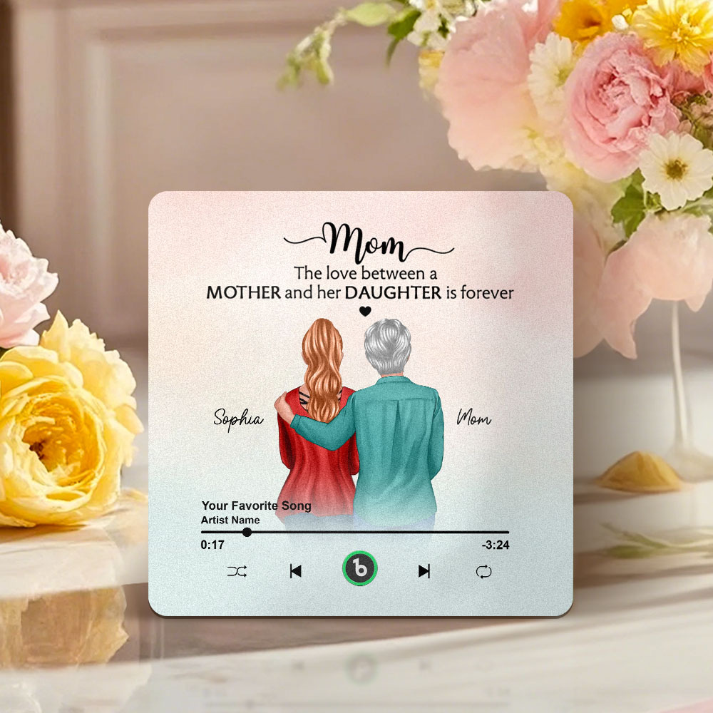 Custom Music Fridge Magnets Mother's Day Music Wall Photo Sticker That Plays Music Without Cell Phone Multiple Styles - MyPhotoBoxer