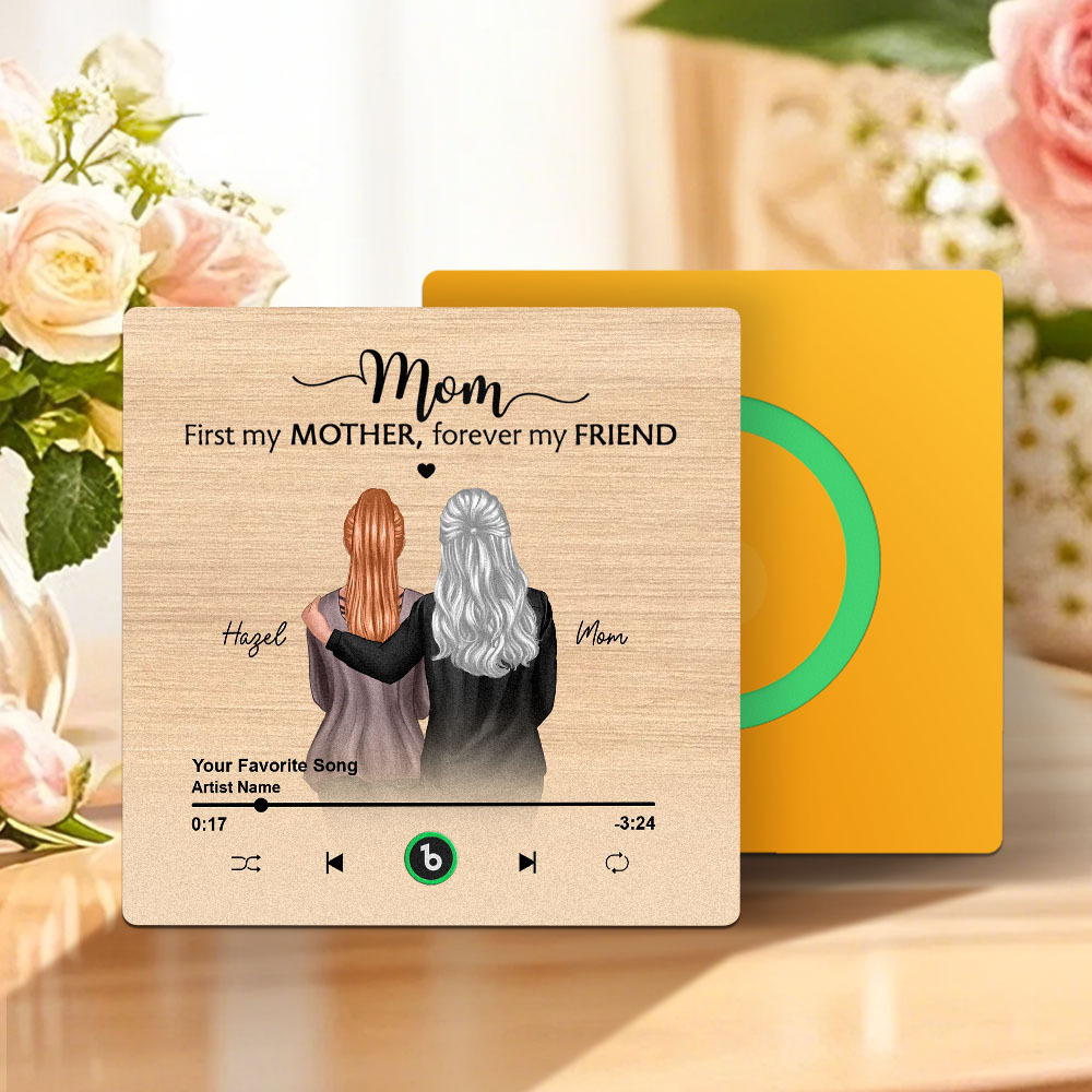 Custom Music Fridge Magnets Mother's Day Music Wall Photo Sticker That Plays Music Without Cell Phone Multiple Styles - MyPhotoBoxer