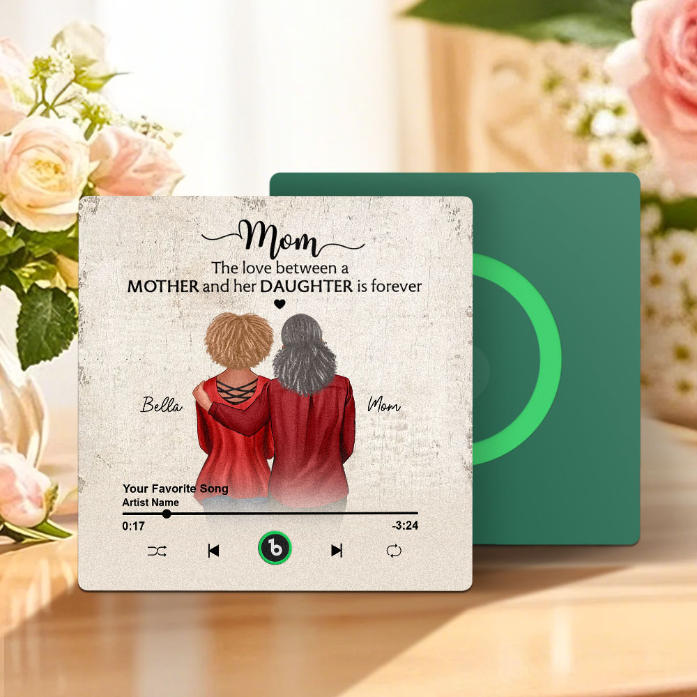 Custom Music Fridge Magnets Mother's Day Music Wall Photo Sticker That Plays Music Without Cell Phone Multiple Styles - MyPhotoBoxer