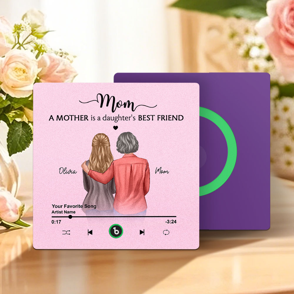 Custom Music Fridge Magnets Mother's Day Music Wall Photo Sticker That Plays Music Without Cell Phone Multiple Styles - MyPhotoBoxer