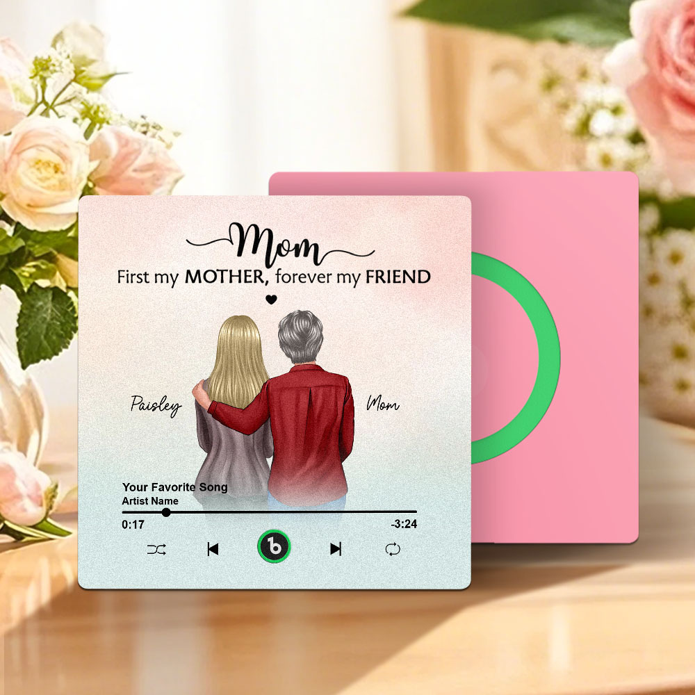 Custom Music Fridge Magnets Mother's Day Music Wall Photo Sticker That Plays Music Without Cell Phone Multiple Styles - MyPhotoBoxer