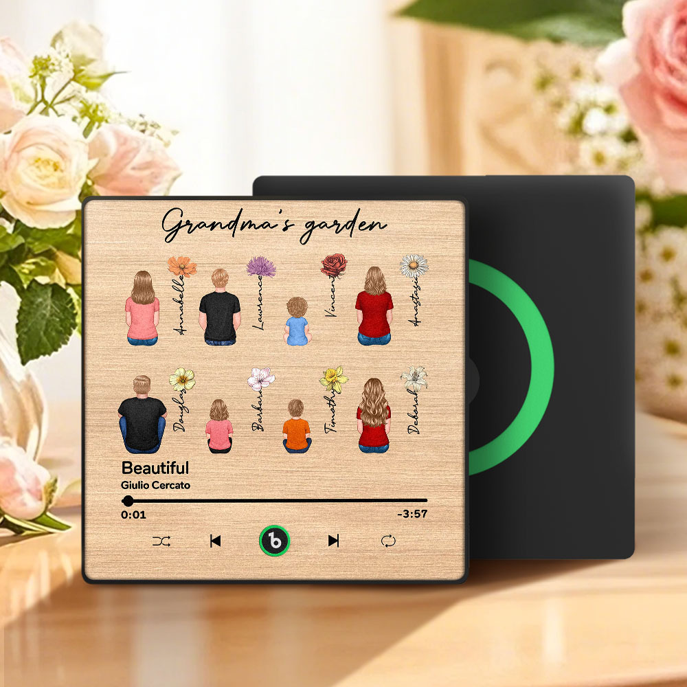 Mother's Day Custom Music Fridge Magnet Wall Photo Sticker That Plays Music Without Cell Phone Multiple Styles - MyPhotoBoxer