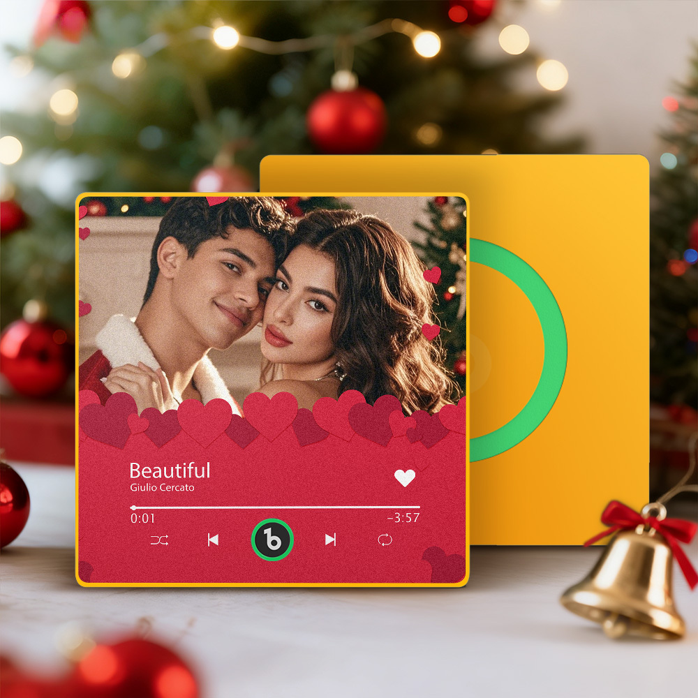 Christmas Gifts Custom Music Fridge Magnets Colorful Frame Album Fridge Magnet Can Play Songs Gift for Her