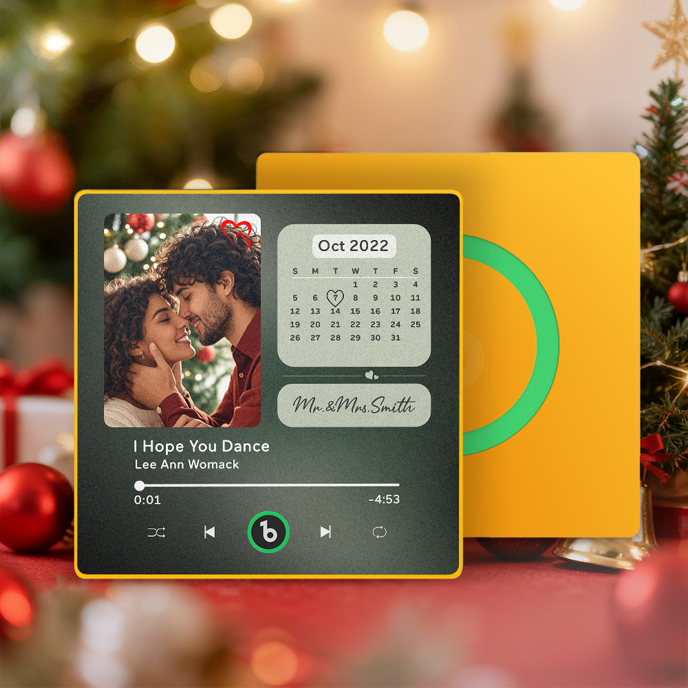 Christmas Gifts Custom Music Fridge Magnets Custom Photo Frames Fridge Magnets Music Wall Stickers Photo Stickers Song Magnets That Can Play Music for Your Loved Ones