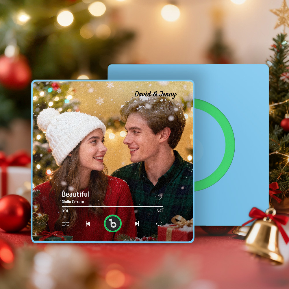 Christmas Gifts Custom Music Fridge Magnets Custom Photo Frames Fridge Magnets Music Wall Stickers Photo Stickers Song Magnets That Can Play Music for Your Loved Ones