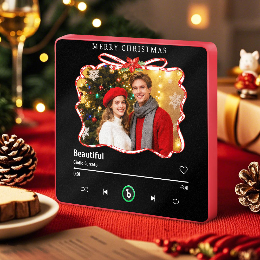 Custom Music Fridge Magnets With Christmas Atmosphere Custom Music And Images For Your Loved Ones