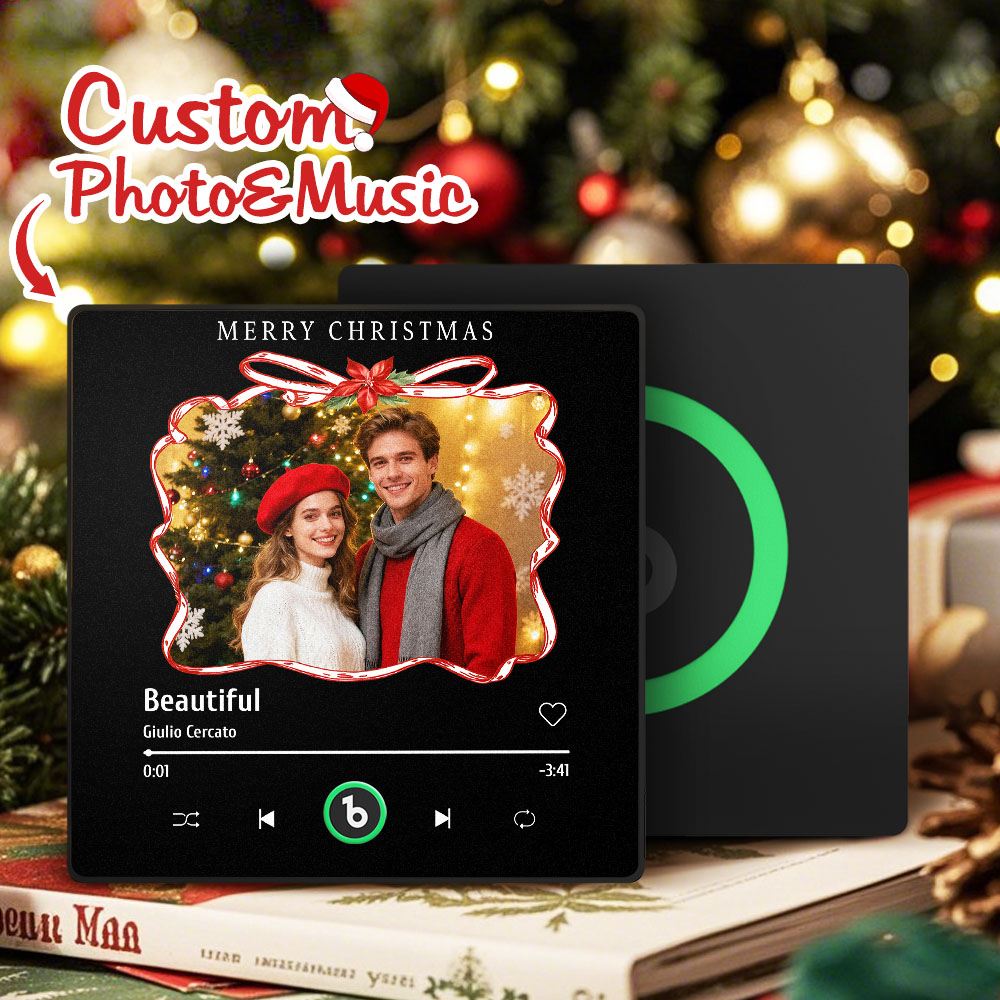Custom Music Fridge Magnets With Christmas Atmosphere Custom Music And Images For Your Loved Ones