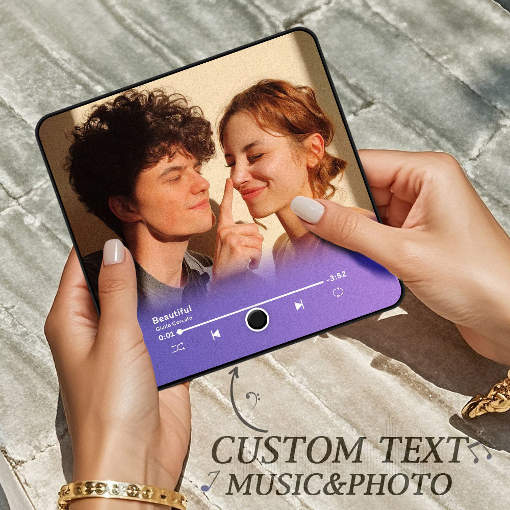 Personalized Photo Album Fridge Magnet Music Wall Photo Sticker Music Movement That Can Be Played Without Cell Phone Music Fridge Magnet Pro Can Play Songs Christmas Gift for Her - MyCameraRollKeychain