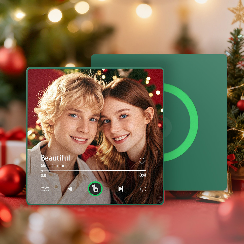 Christmas Gifts New 4.0 Upgrade Custom Music Fridge Magnet Colorful Frame Album Fridge Magnet Can Play Songs Gift for Couple