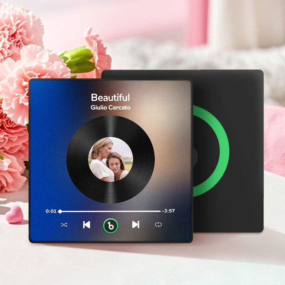 Mother's Day Gifts Custom Music Fridge Magnet Colorful Frame Album Fridge Magnet Can Play Songs - MyPhotoBoxer