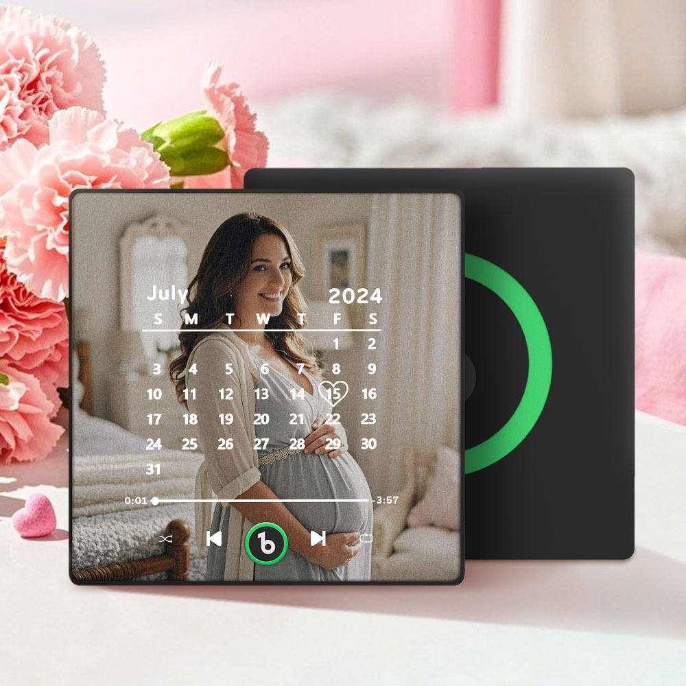 Personalised Music Fridge Magnet with Date FridgeBeats Anniversary Gifts Mother's Day Gifts for New Mum