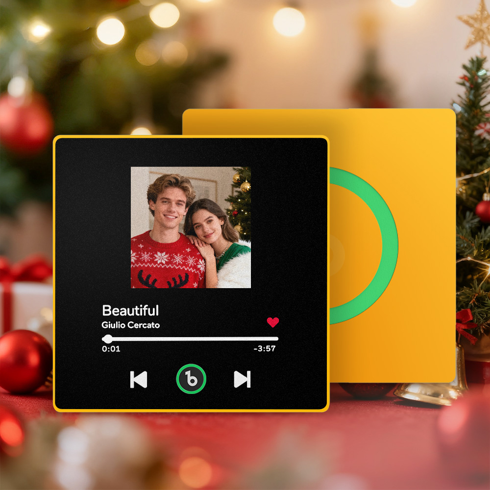 Christmas Gifts Custom Music Fridge Magnet Colorful Frame Personalized Album Fridge Magnet That Can Be Played Song Anniversary Gift for Couple