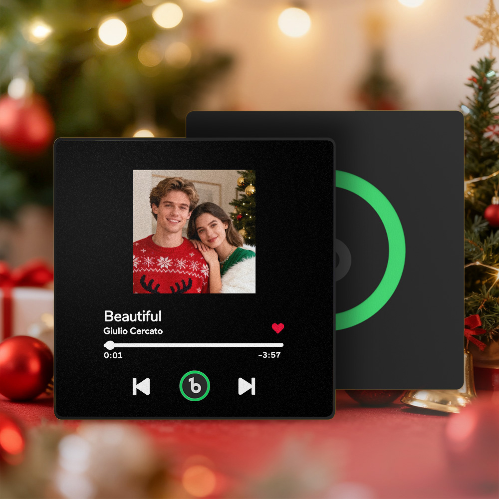 Christmas Gifts Custom Music Fridge Magnet Colorful Frame Personalized Album Fridge Magnet That Can Be Played Song Anniversary Gift for Couple