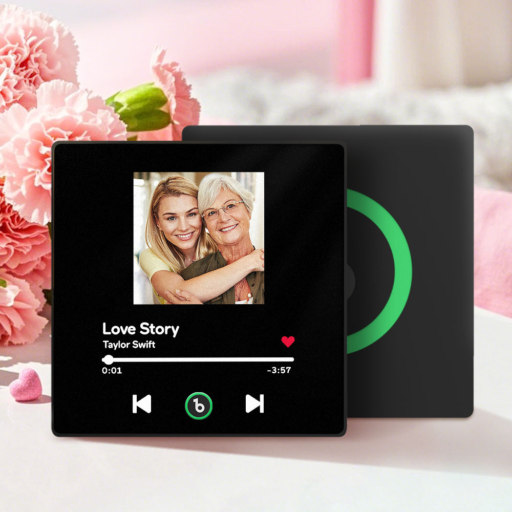 Mother's Day Gifts Custom Music Fridge Magnet Colorful Frame Album Fridge Magnet Can Play Songs - MyPhotoBoxer