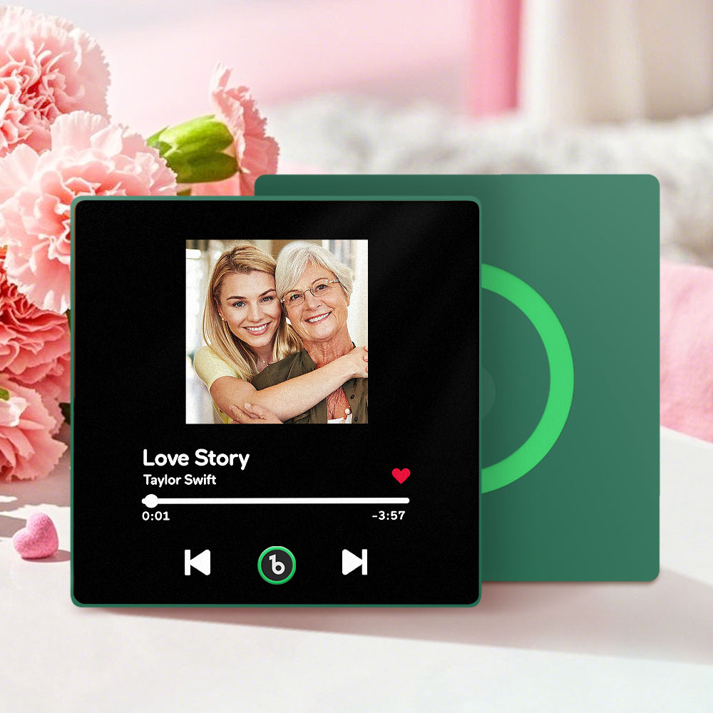 Mother's Day Gifts Custom Music Fridge Magnet Colorful Frame Album Fridge Magnet Can Play Songs - MyPhotoBoxer
