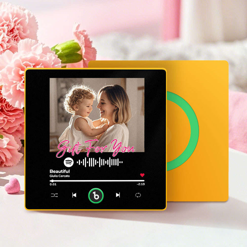 Personalised Musical Fridge Magnet with Scannable Music Code Mother's Day Gifts - MyPhotoBoxer