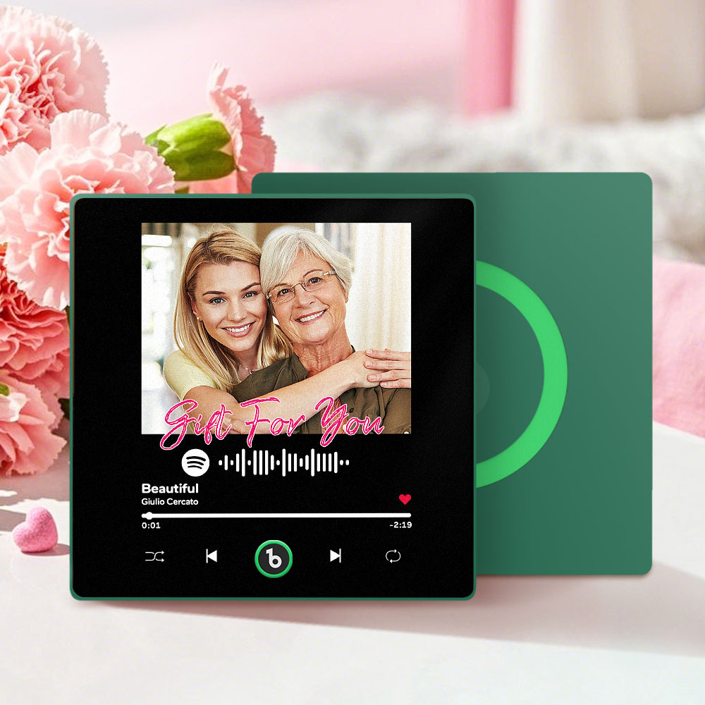 Mother's Day Gifts Custom Music Fridge Magnet Colorful Frame Album Fridge Magnet Can Play Songs - MyPhotoBoxer