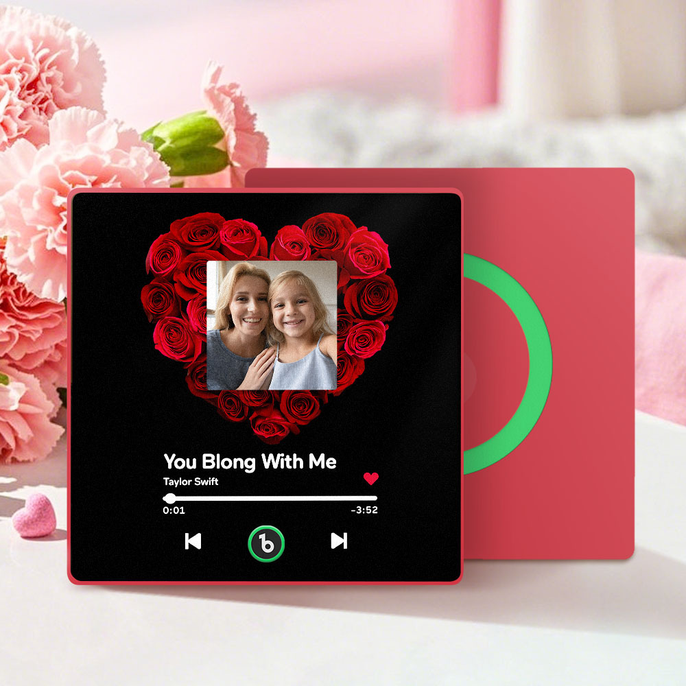 Mother's Day Gifts Custom Music Fridge Magnet Colorful Frame Album Fridge Magnet Can Play Songs - MyPhotoBoxer