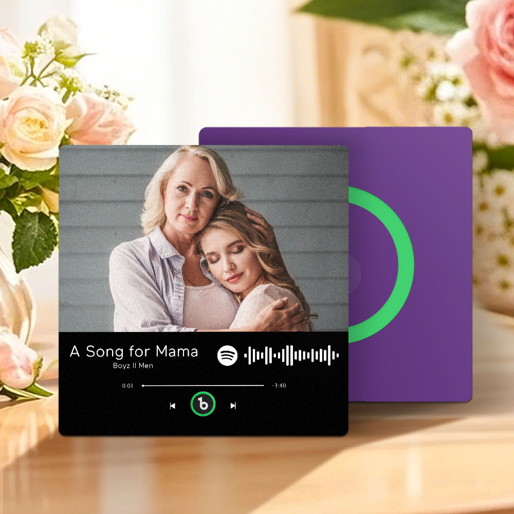 Personalised Music Fridge Magnet That Plays Mother's Day Gifts for Mum Multiple Colors - MyPhotoBoxer