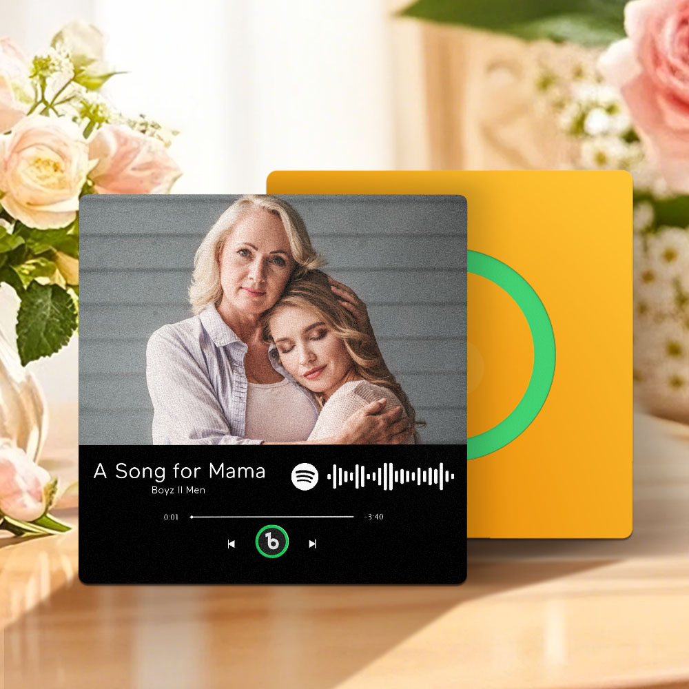 Personalised Music Fridge Magnet That Plays Mother's Day Gifts for Mum Multiple Colors - MyPhotoBoxer