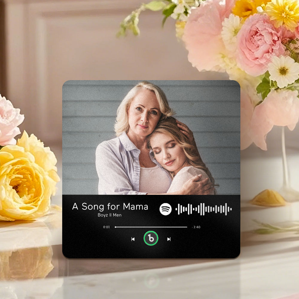 Personalised Music Fridge Magnet That Plays Mother's Day Gifts for Mum Multiple Colors - MyPhotoBoxer