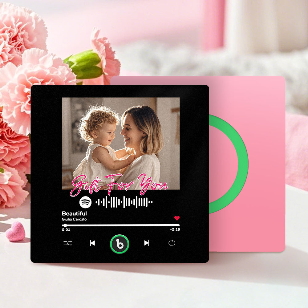 Personalised Musical Fridge Magnet with Scannable Music Code Mother's Day Gifts - MyPhotoBoxer