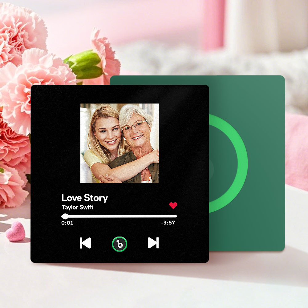 Mother's Day Gifts Custom Music Fridge Magnet Colorful Frame Album Fridge Magnet Can Play Songs - MyPhotoBoxer