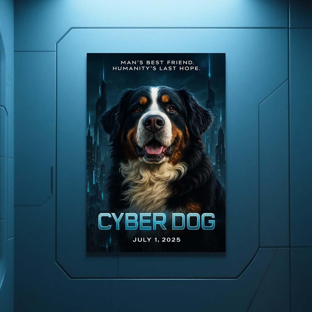 Personalized High-Tech Poster Customized Hollywood Texture Futuristic Effects Poster