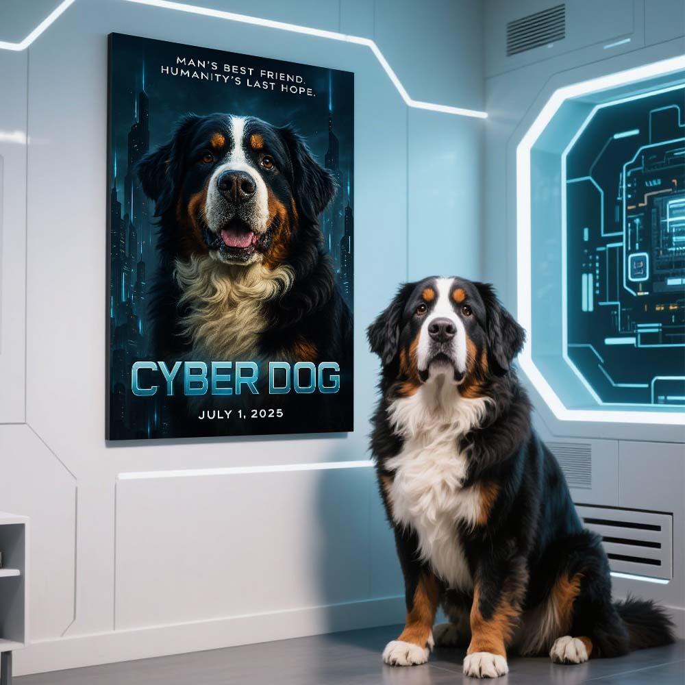 Personalized High-Tech Poster Customized Hollywood Texture Futuristic Effects Poster