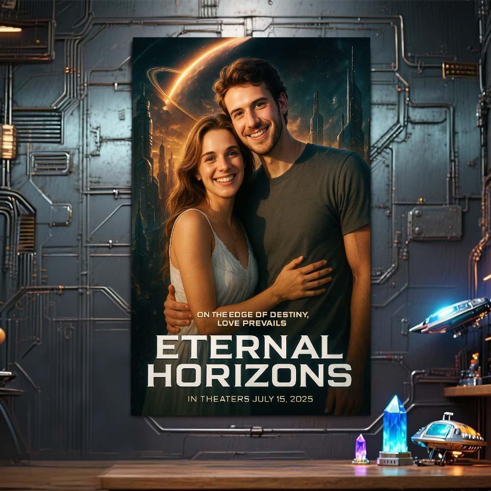 Personalized High-Tech Poster Customized Hollywood Texture Futuristic Effects Poster