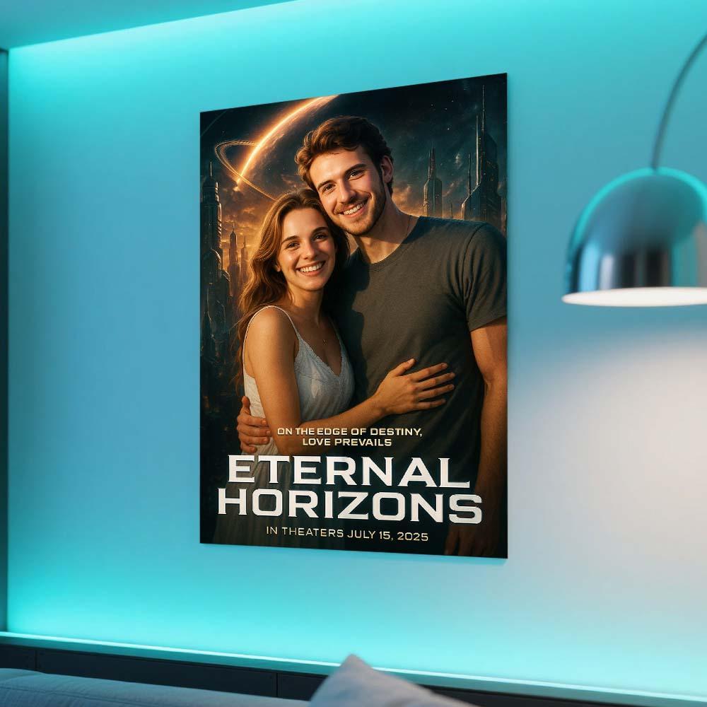 Personalized High-Tech Poster Customized Hollywood Texture Futuristic Effects Poster