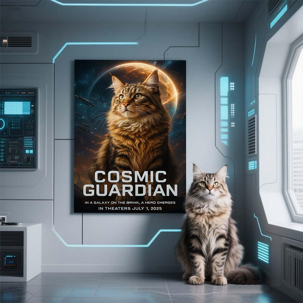 Personalized High-Tech Poster Customized Hollywood Texture Futuristic 