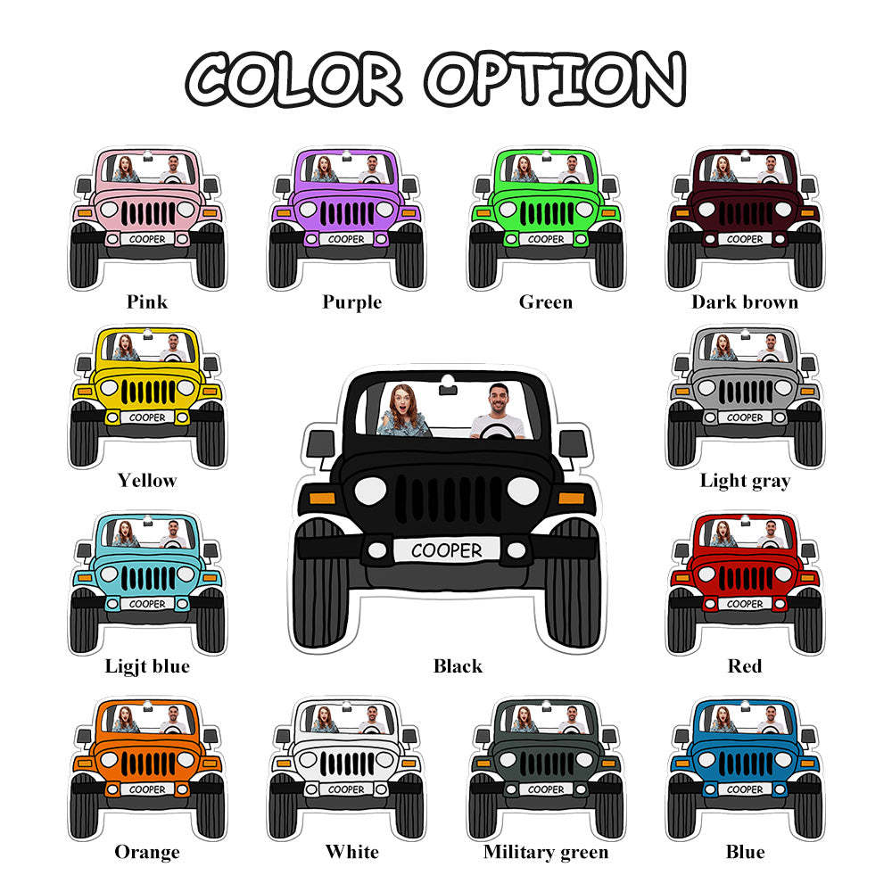 Personalized Off Road Car Photos Ornament Car Rearview Mirror Acrylic Hanging Accessories - MyPhotoBoxer