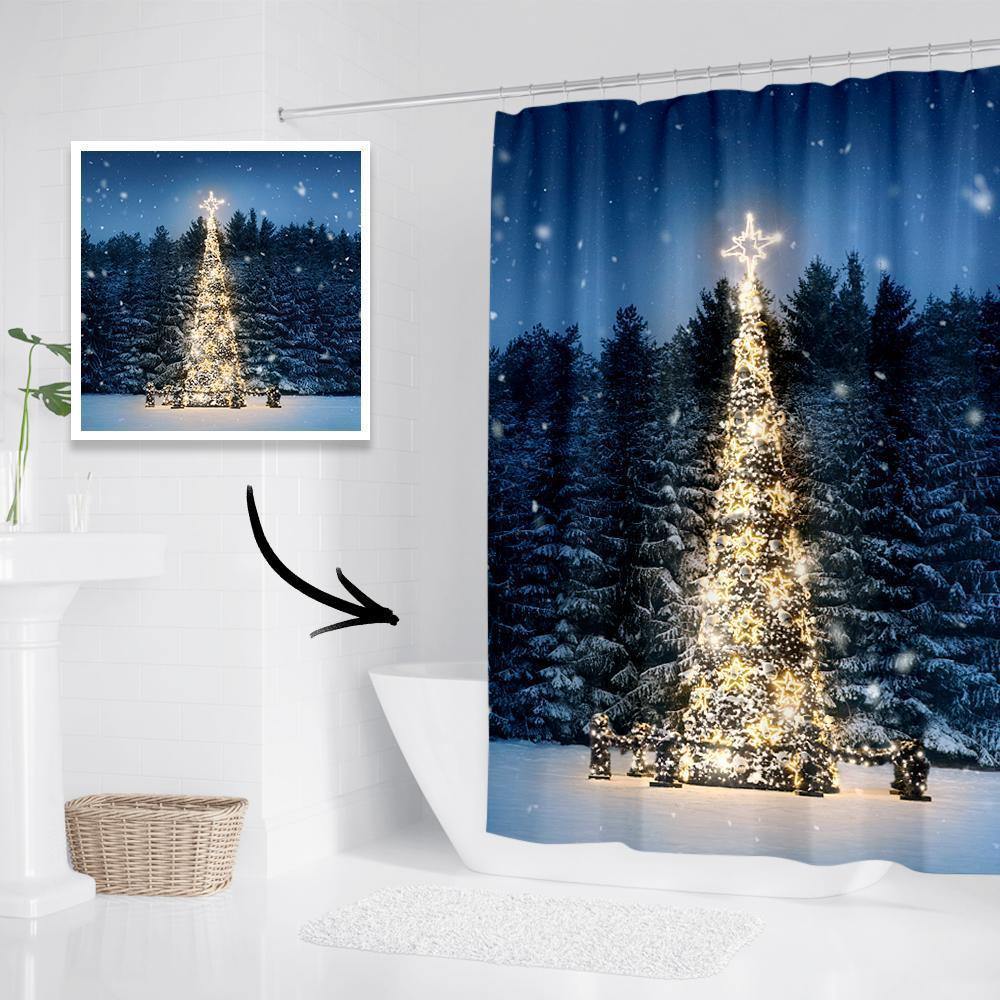 Personalized Shower Curtain Gift Memorial Bathroom Decor Gifts 152*183cm - MyPhotoBoxer