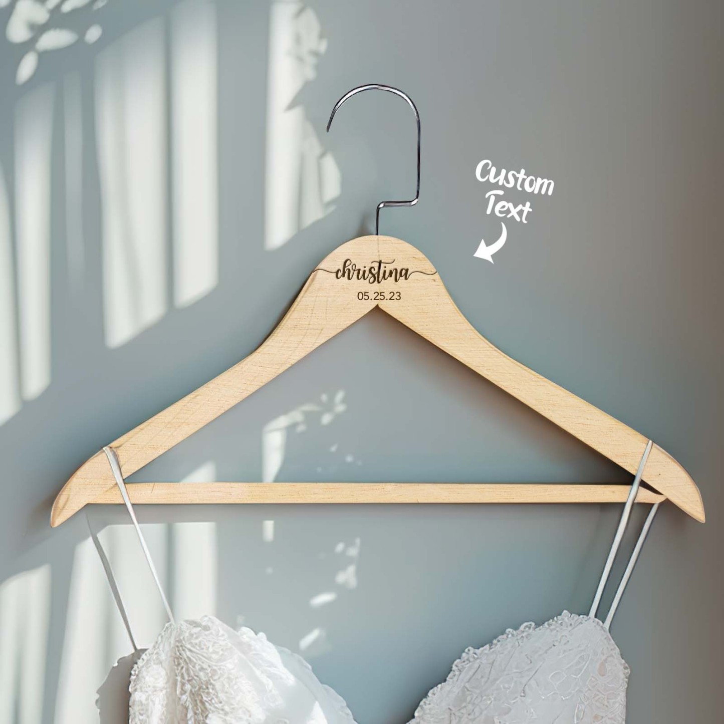 Personalized Bridesmaid Hangers Wedding Hanger Custom Wooden Engraved Hanger Bridal Dress Hanger Wedding Name Hangers - MyPhotoBoxer